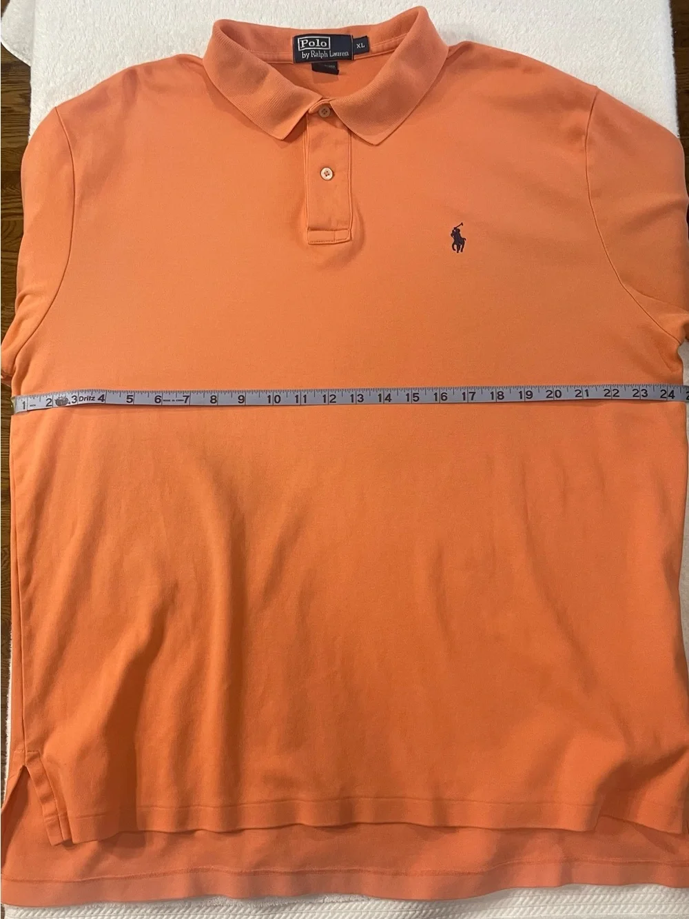Ralph Lauren Orange Polo with Navy Pony
